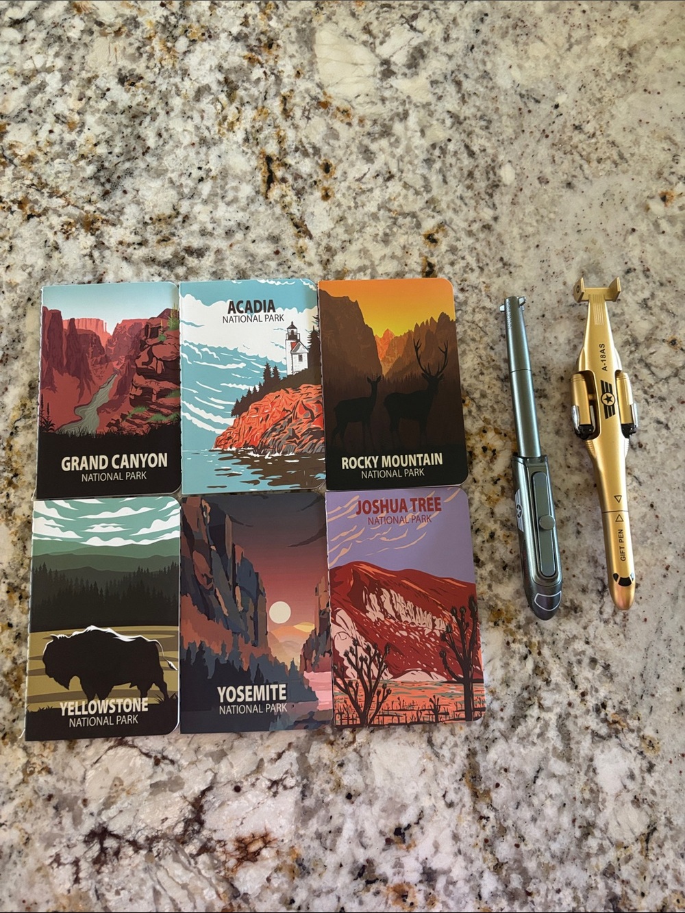 Stationary set, aircraft pens
